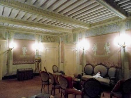 Historical villa with frescoes and garden